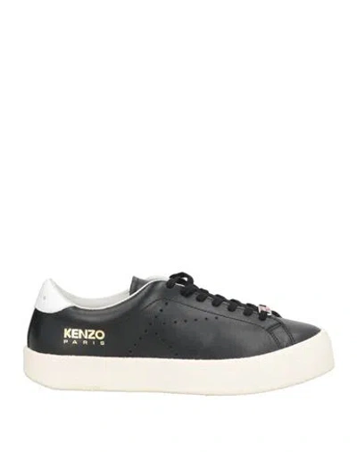 Kenzo Woman Sneakers Black Size 5 Leather