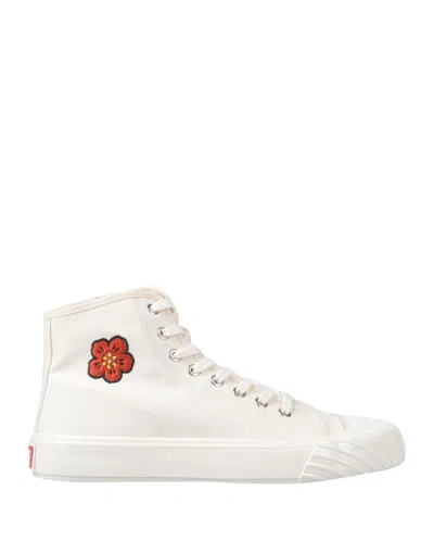 KENZO KENZO WOMAN SNEAKERS IVORY SIZE 5.5 TEXTILE FIBERS