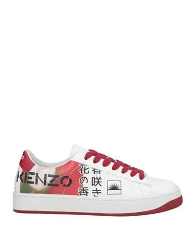 Kenzo Woman Sneakers White Size 5 Leather