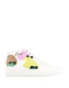 Kenzo Woman Sneakers White Size 5.5 Textile Fibers In White