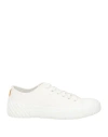 Kenzo Woman Sneakers White Size 9 Textile Fibers In White