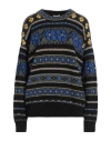 Kenzo Faire Isle Oversized Sweather With Jacquard Pattern In Blue