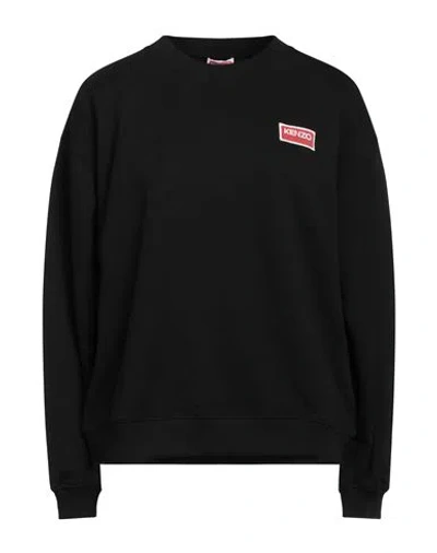 Kenzo Woman Sweatshirt Black Size L Cotton