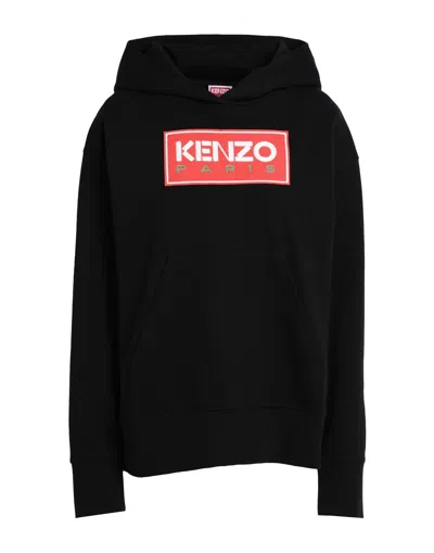 KENZO KENZO WOMAN SWEATSHIRT BLACK SIZE XL COTTON
