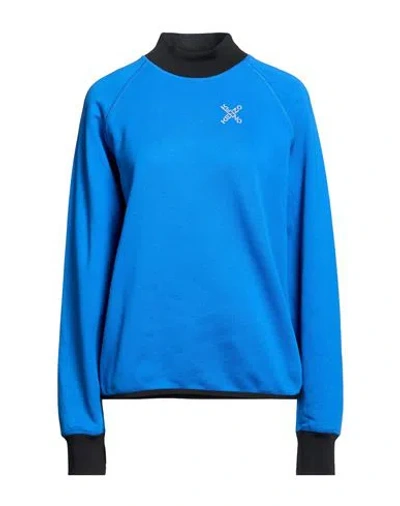 Kenzo Woman Sweatshirt Blue Size S Cotton, Polyester