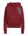 Kenzo Cotton Hoodie In Red