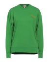 Kenzo Woman Sweatshirt Green Size M Cotton In Green