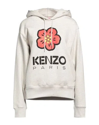 Kenzo Woman Sweatshirt Light Grey Size L Cotton