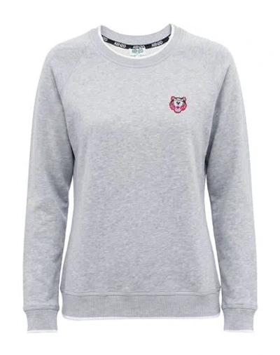 Kenzo Woman Sweatshirt Light Grey Size Xs Cotton In Gray
