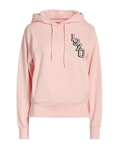 Kenzo Woman Sweatshirt Light Pink Size Xs Cotton