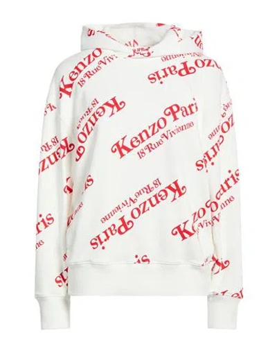 Kenzo Woman Sweatshirt Off White Size Xxs Cotton