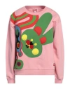 Kenzo Woman Sweatshirt Pink Size S Cotton, Elastane, Acrylic, Wool, Polyester In Pink
