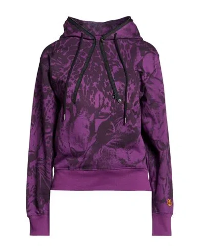 Kenzo Woman Sweatshirt Purple Size S Cotton