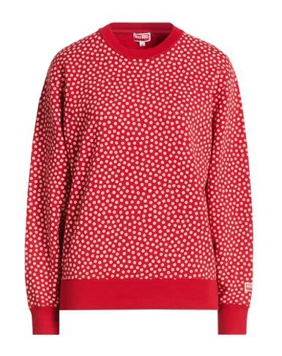 Kenzo Woman Sweatshirt Red Size L Cotton