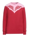 Kenzo Woman Sweatshirt Red Size M Cotton, Elastane, Polyamide In Red