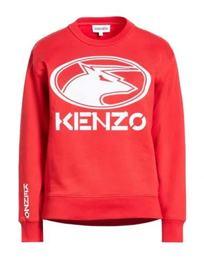 Kenzo Woman Sweatshirt Red Size S Cotton