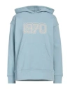 Kenzo Woman Sweatshirt Sky Blue Size M Cotton In Blue