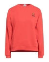 Kenzo Woman Sweatshirt Tomato Red Size M Cotton In Tomato Red