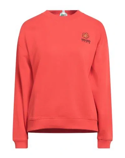 Kenzo Woman Sweatshirt Tomato Red Size M Cotton