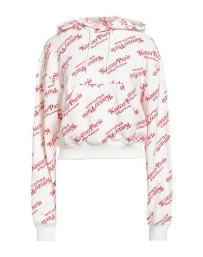 Kenzo Woman Sweatshirt White Size S Cotton In Neutral