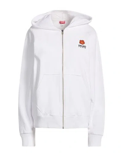 Kenzo Woman Sweatshirt White Size Xl Cotton