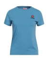 Kenzo Woman T-shirt Azure Size Xs Cotton In Blue