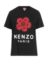Kenzo Woman T-shirt Black Size L Cotton
