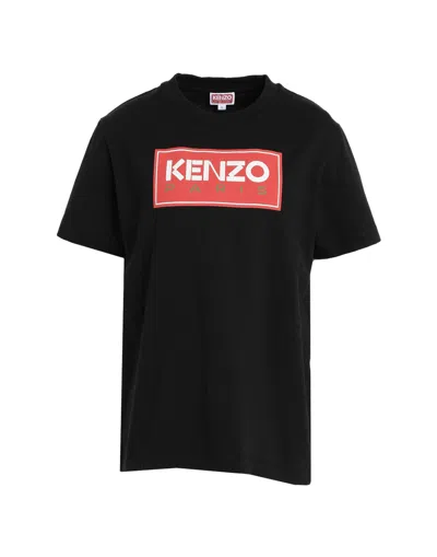 KENZO KENZO WOMAN T-SHIRT BLACK SIZE L COTTON