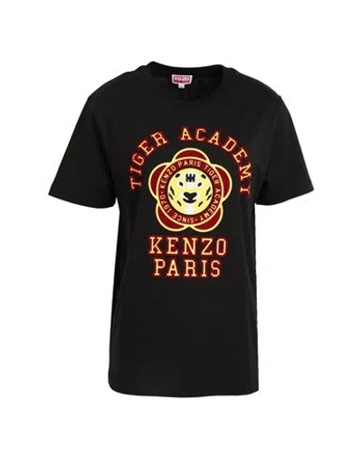 Kenzo Graphic-print Cotton T-shirt In Black