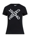 Kenzo Woman T-shirt Black Size S Cotton In Black