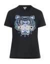 Kenzo Woman T-shirt Black Size Xs Cotton, Polyester In Black