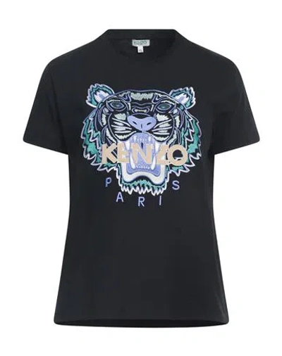Kenzo Woman T-shirt Black Size Xs Cotton, Polyester