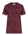 Kenzo Woman T-shirt Garnet Size Xs Cotton In Red