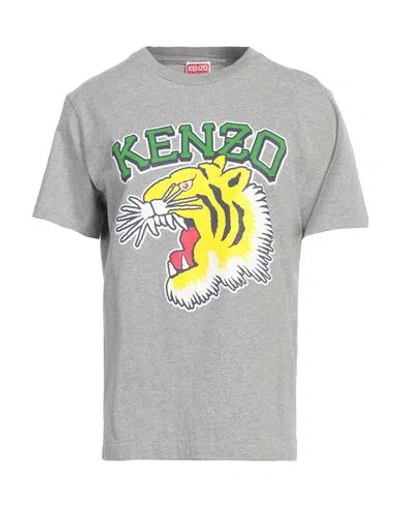 Kenzo Woman T-shirt Grey Size L Cotton