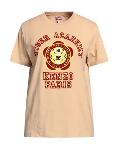 Kenzo Woman T-shirt Sand Size Xl Cotton In Beige