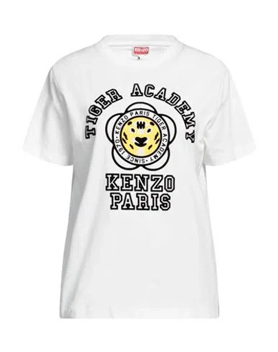 Kenzo Woman T-shirt White Size Xl Cotton
