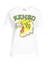 Kenzo Tiger Varsity Jungle T-shirt Off White Female In White