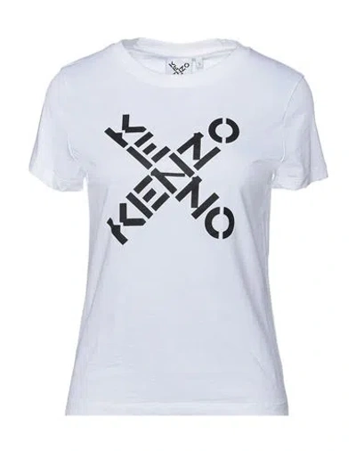 Kenzo Woman T-shirt White Size Xs Cotton