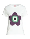 Kenzo Woman T-shirt White Size L Cotton In White
