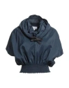 Kenzo Woman Blouse Navy Blue Size 12 Polyamide In Navy Blue