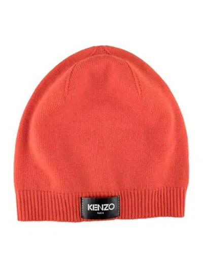 Pre-owned Kenzo Women's Beanie Hat In Orange