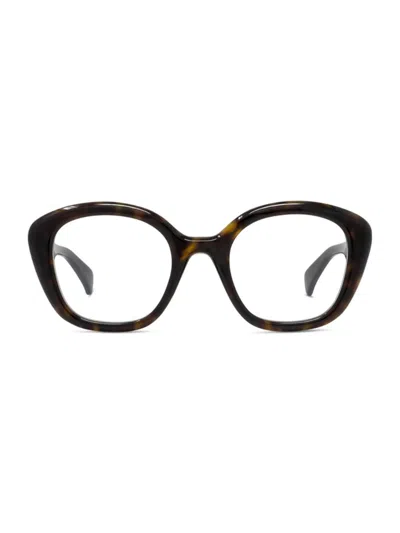 Kenzo Women's Boke 2.0 51mm Geometric Eyeglasses In Brown