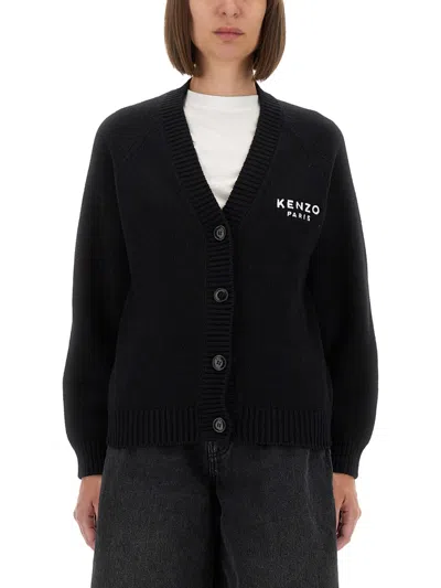 Kenzo Women "boke Flower" Cardigan In Black