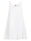 Kenzo Broderie Anglaise Mini Dress In White