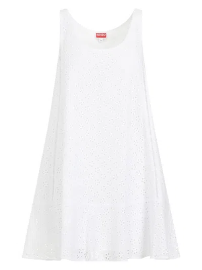 KENZO WOMEN'S BRODERIE ANGLAISE MINI DRESS