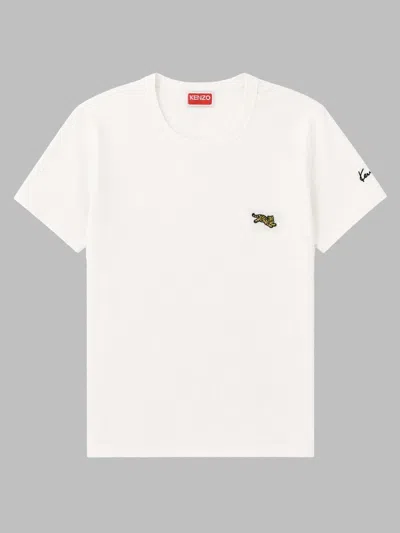 Kenzo Women's Cotton Tiger Patch T-shirt In White