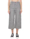 Kenzo Women Cropped Fit Jeans In Blue