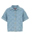 Kenzo Oversized Denim Shirt In Blue