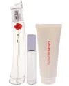 Kenzo Women's Flower La Recolte Parisienne Edp 3pc Gift Set In Multi