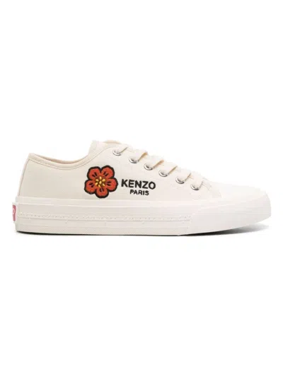 Kenzo Women's Foxy Canvas Sneakers In White